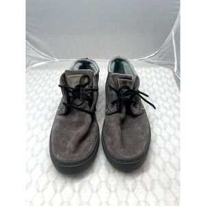 Satorisan Chukka Men's US 10.5 Gray Leather Lace Up Comfort Casual Ankle Boots